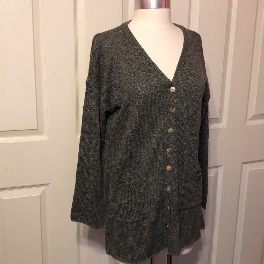 RIVER Womens Gray Sweater Cardigan NWT Size M